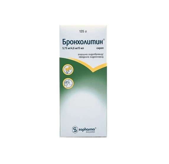 Бронхолитин сироп 5,75+4,6 мг/5 мл 125г