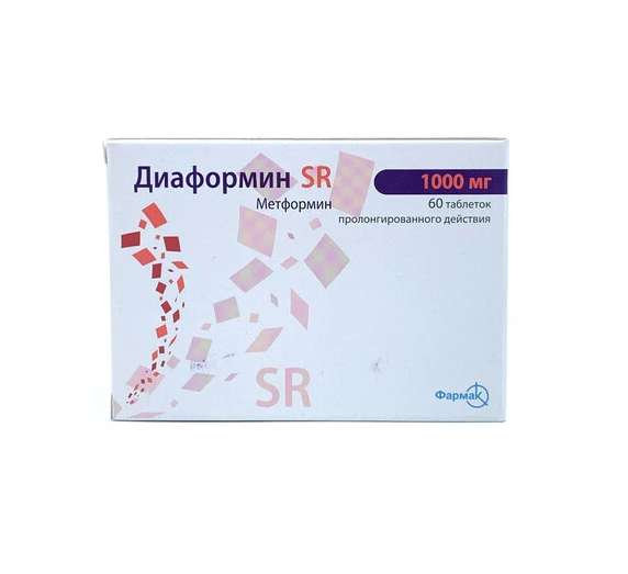 Диаформин SR таб 1000мг №60
