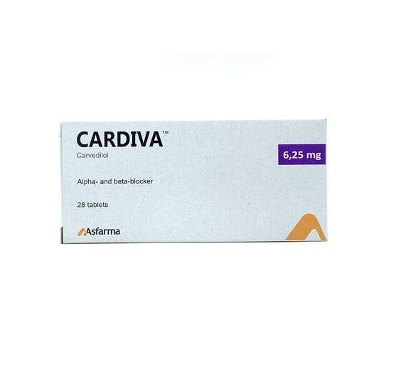 Кардива таб 6,25мг №28