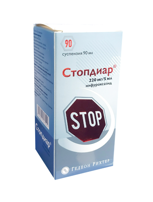 Стопдиар сус.д/вн 220мг/5мл 90мл